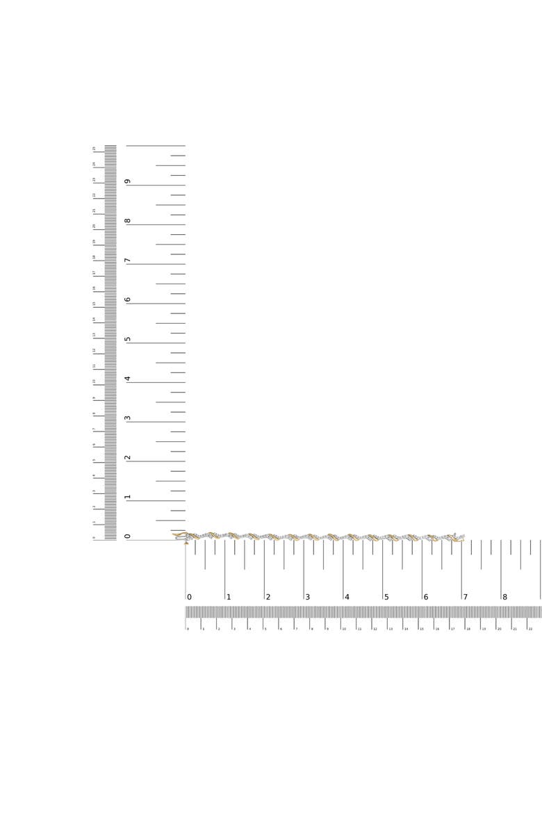 Haus of Brilliance 10K Yellow and White Gold 2.00 Cttw Diamond "S" Link Bracelet, Alternate, color, Yellow