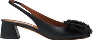 Lanvin LEATHER HEELED SLINGBACK BALLERINA
