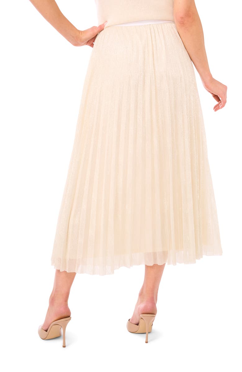 Halogen<sup>®</sup> Metallic Pleated Skirt, Alternate, color, Soft Gold