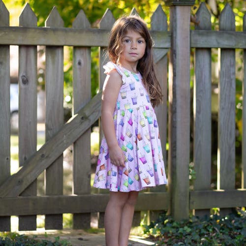 Worthy Threads Girls Racer Back Dress In Boba