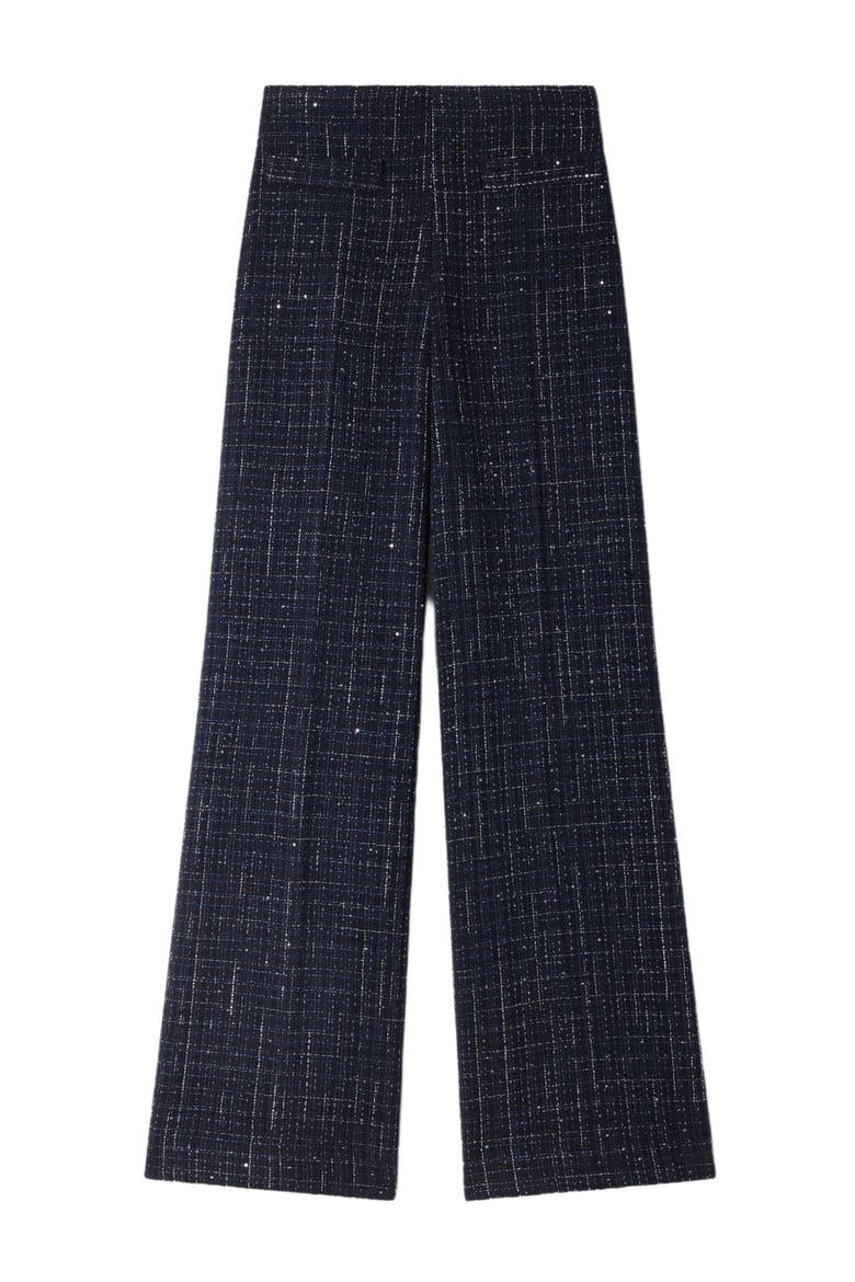 Decorative tweed trousers, Alternate, color, Blue