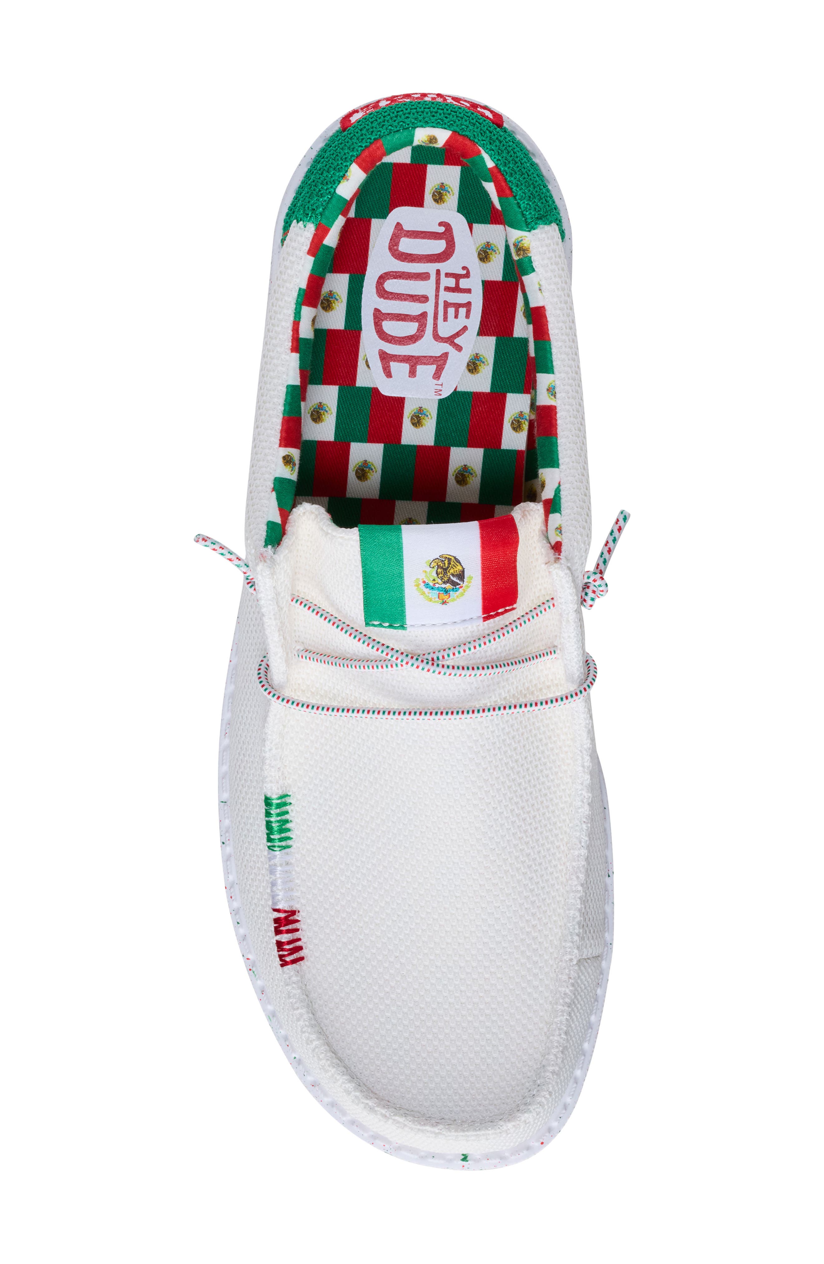 Hey Dude Wally Lace-Up Shoe, Alternate, color, White