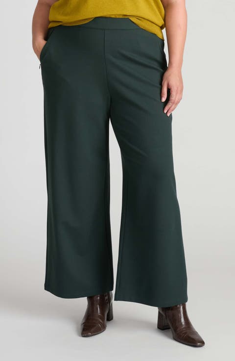 Stephanie Wide Leg Ponte Pants