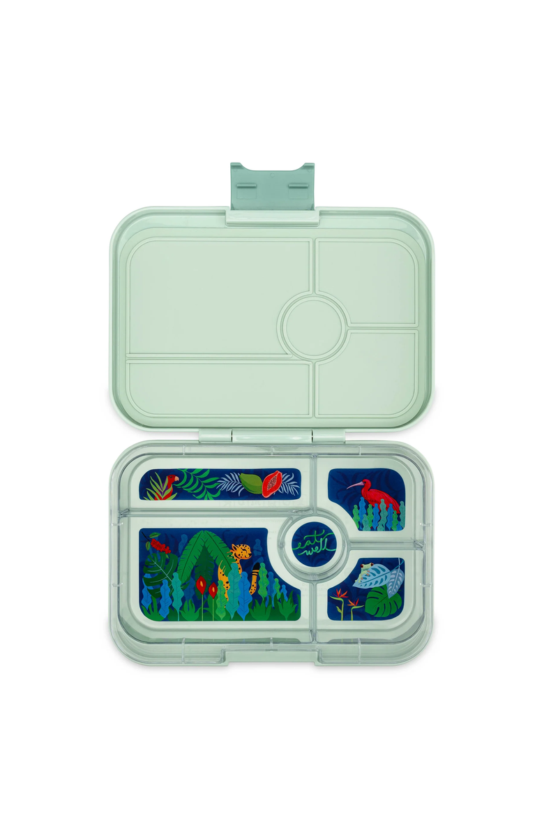 Yumbox Tapas Bento-Style Leakproof Lunch Box 5 Compartments, Main, color, Green