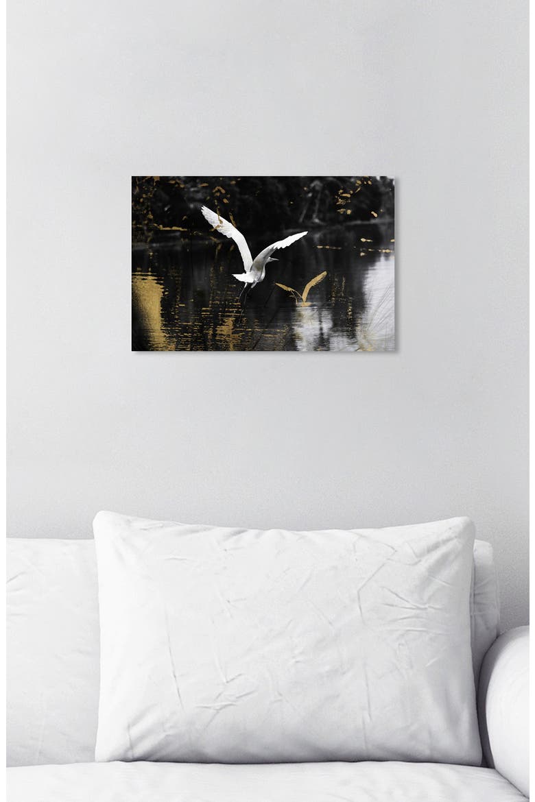 Nature in Glam Canvas Wall Art, Alternate, color, BLACK WHITE GOLD