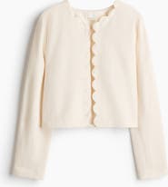 H&M Scalloped-edge Jacket