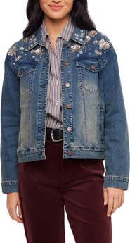 Karen Kane Embellished Denim Jacket