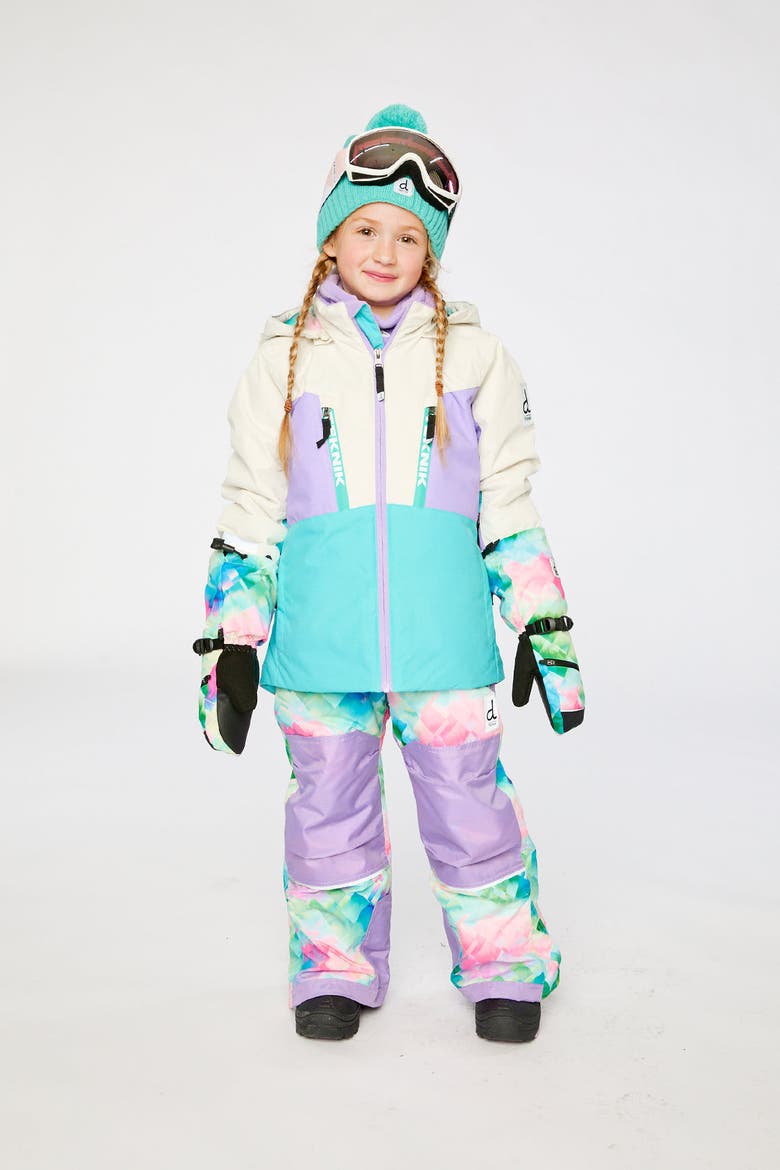 Teknik Diamond Pattern Jacket & Reinforced Pants Two Piece Snowsuit, Alternate, color, Multicolored with a Diamond
