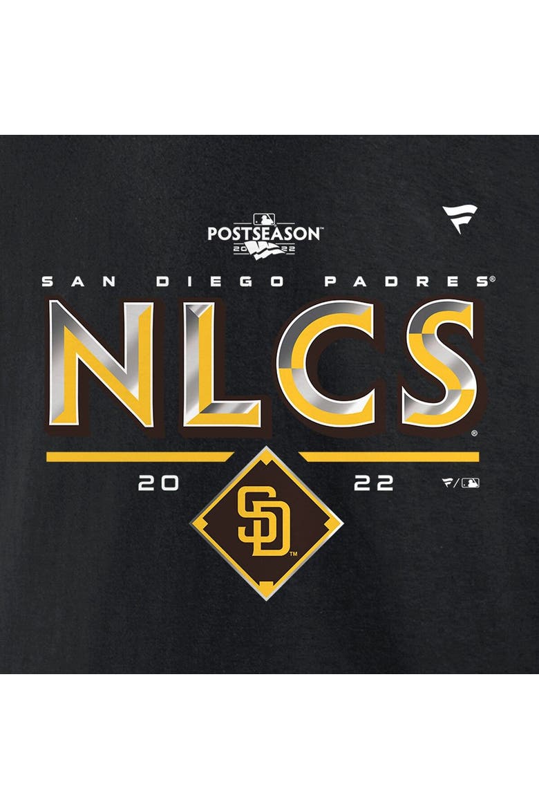 Men's Fanatics Branded Black San Diego Padres 2022 Division Series Winner Locker Room T-Shirt, Alternate, color, Black