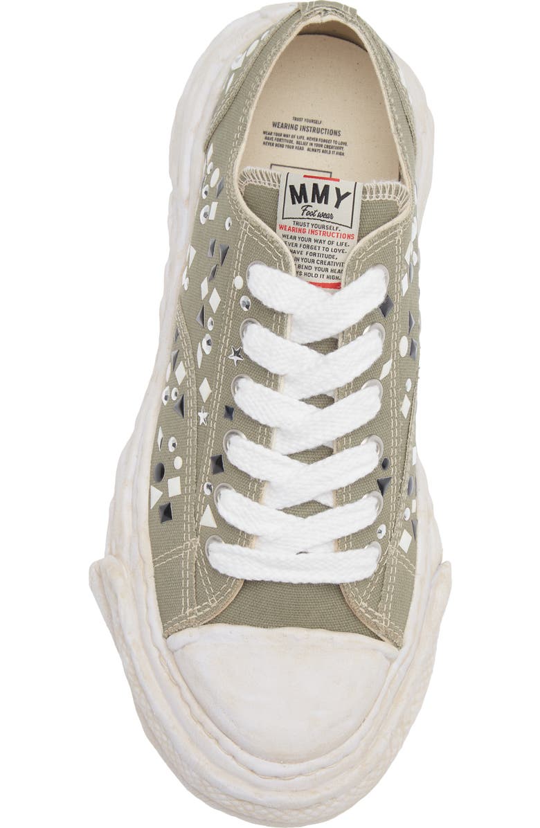 Maison MIHARA YASUHIRO Peterson Stud Sneaker, Alternate, color, Green