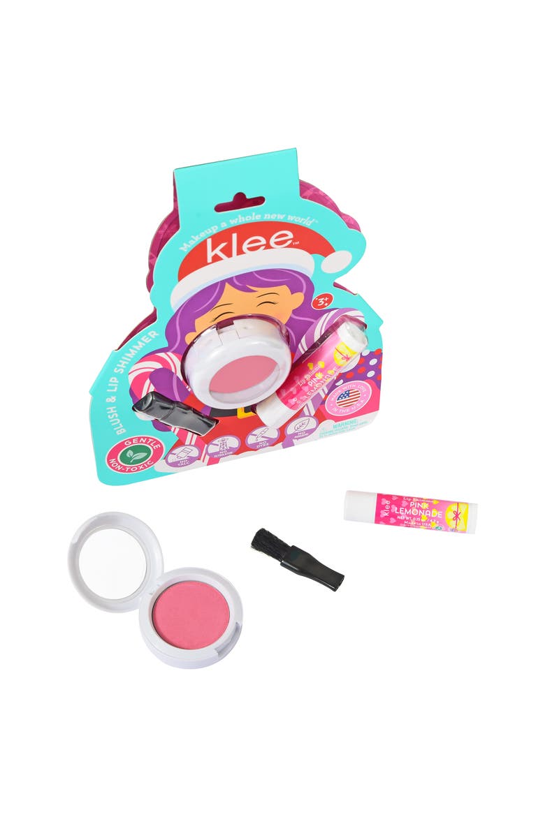 Glacier Pop - Kids' Holiday Blush and Lip Shimmer Set, Main, color, Multi