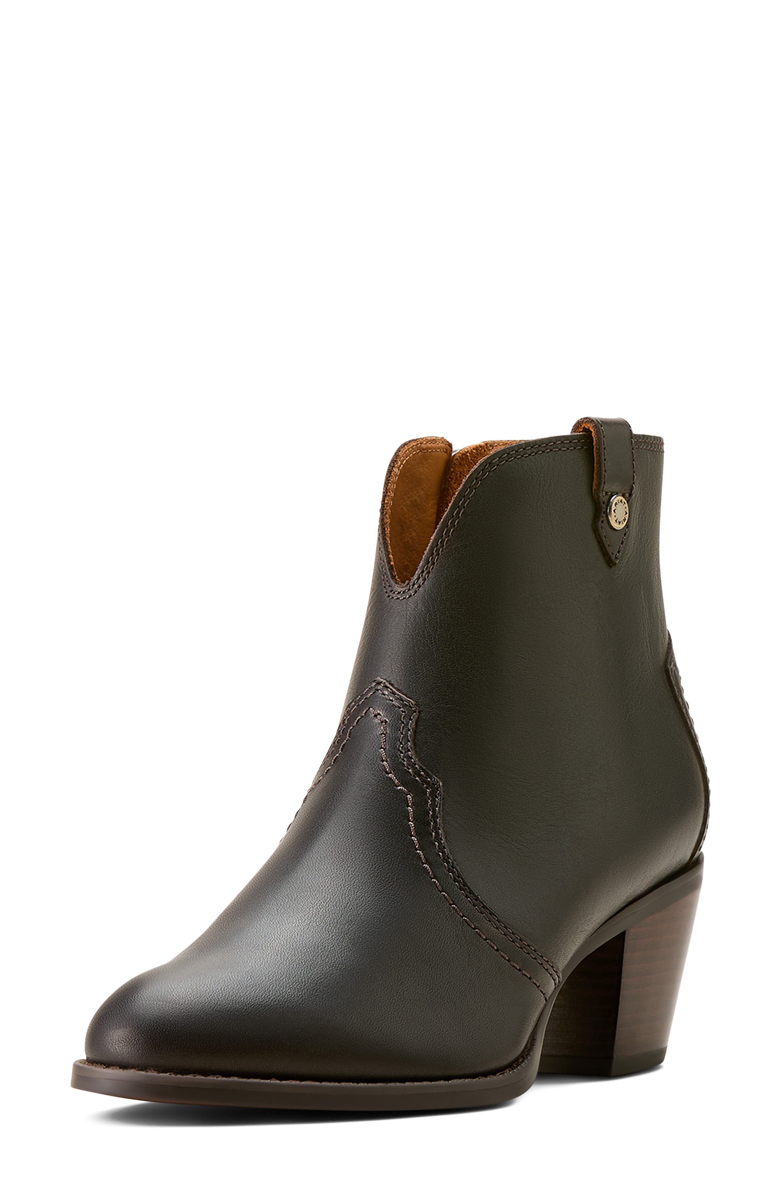 Tilbury Leather Bootie, Alternate, color, CHOCOLATE TRUFFLE