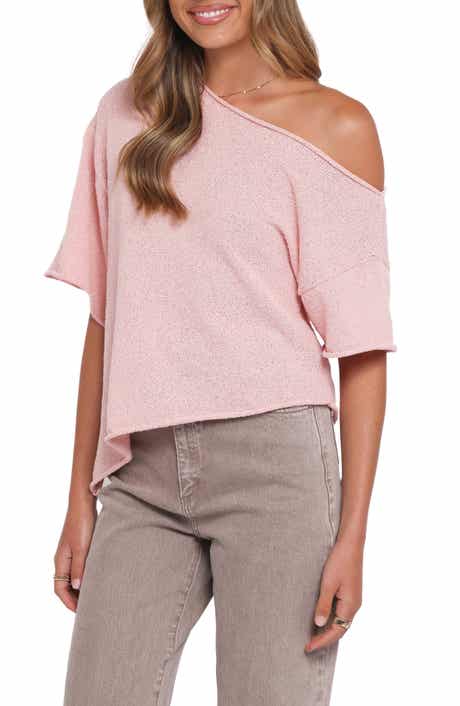 Ardena One Shoulder Bouclé Knit Top