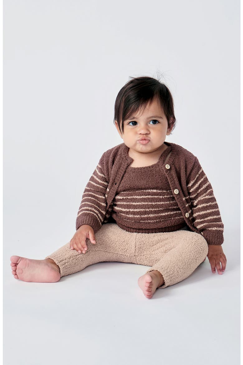 Fuzzy Recycled Polyester Leggings, Alternate, color, PECAN