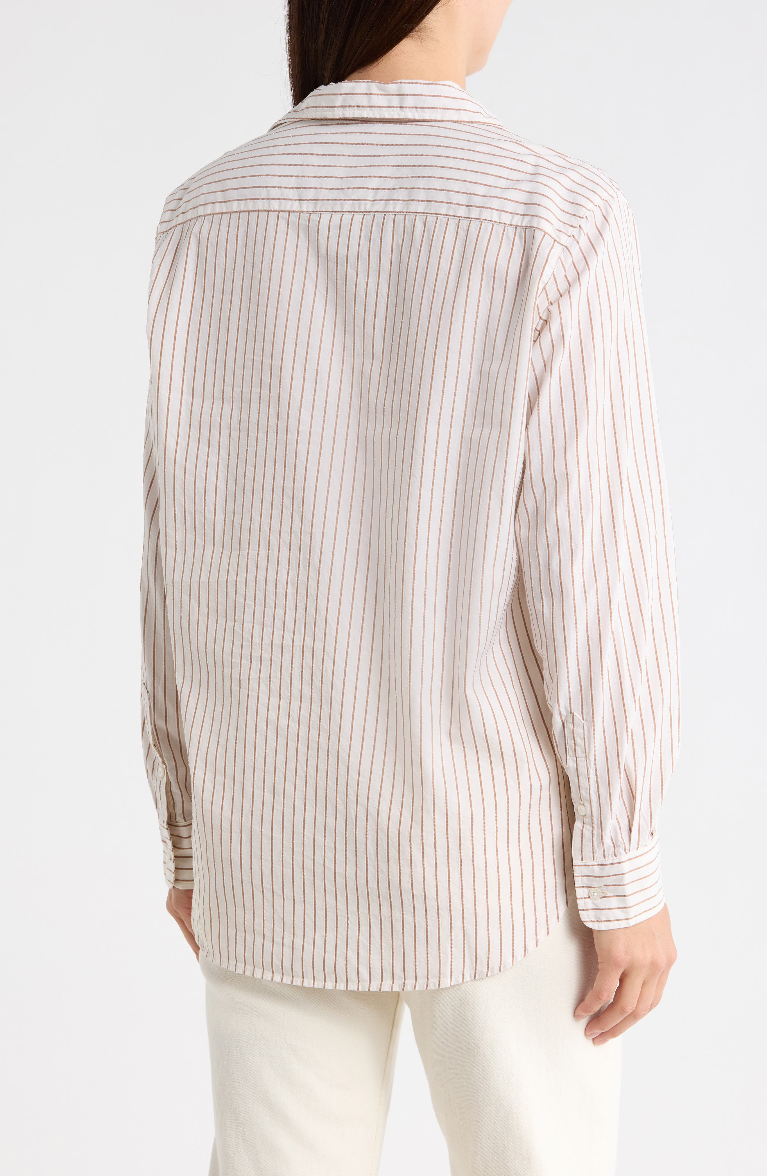 Eileen Relaxed Fit Stripe Button-Up Shirt - image 2