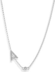 MESHMERISE Bezel Diamond Initial Chain Necklace - 0.2ct.