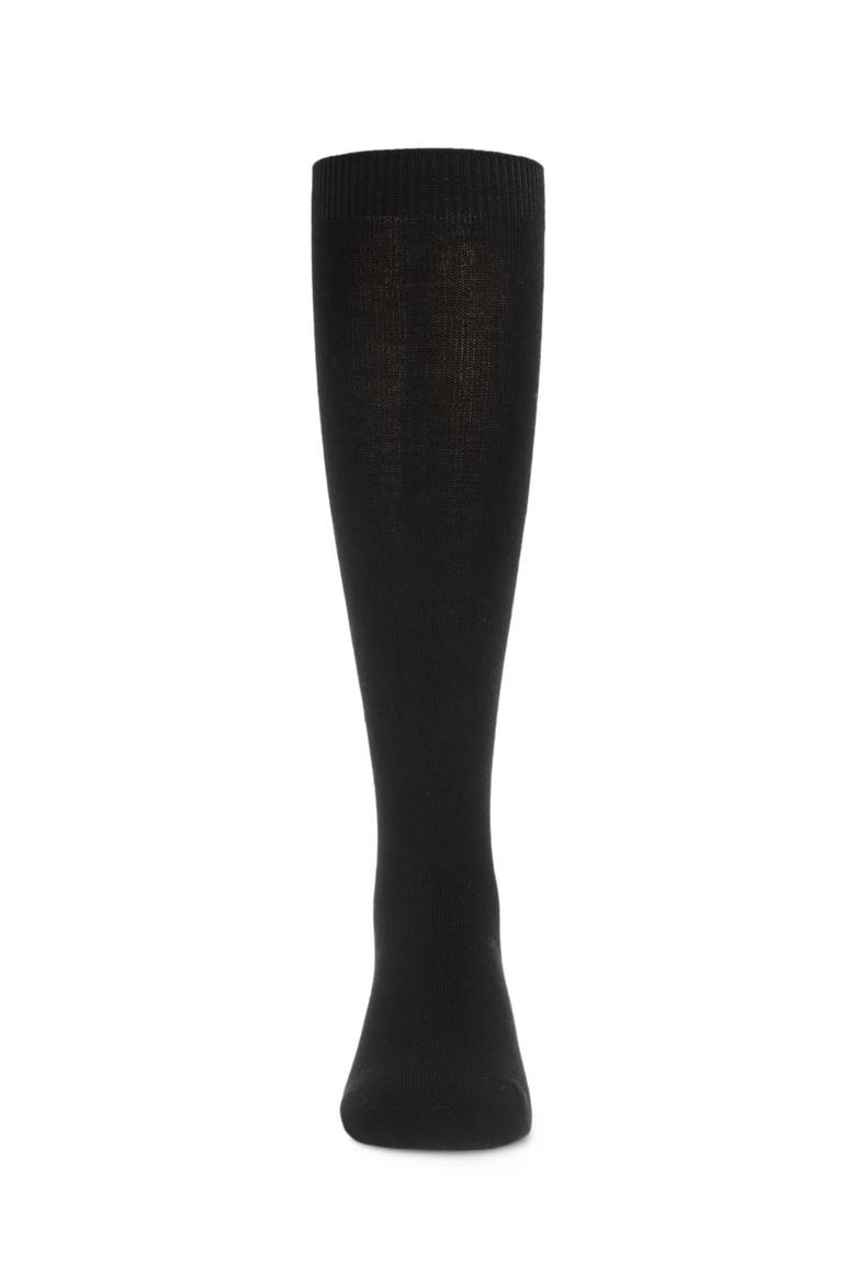 Soft  Knee High Sock - Multiple Solid Colors, Alternate, color, Black