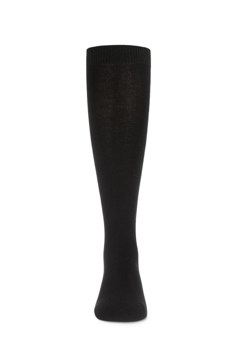 MeMoi Soft  Knee High Sock Multiple Solid Colors, Alternate, color, Black