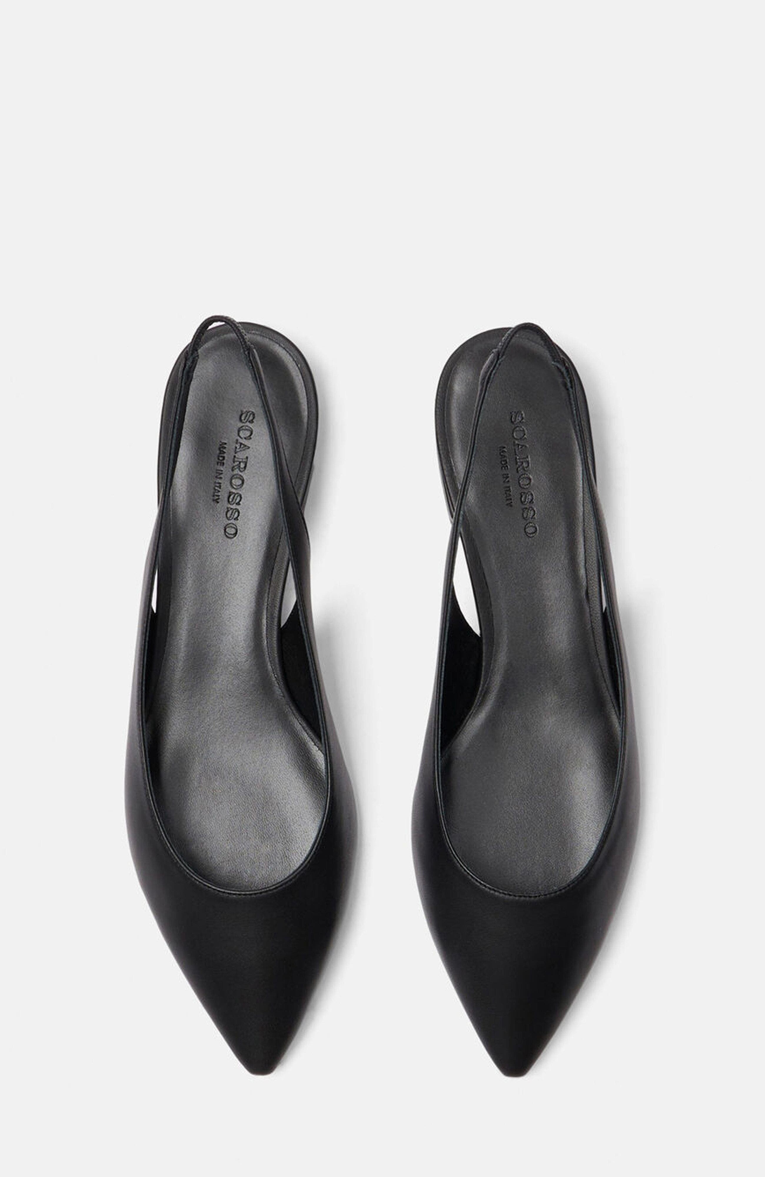 SCAROSSO Viviana Ballerinas, Alternate, color, Black - Calf