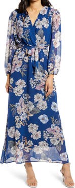 Fraiche by J Megan Floral Long Sleeve Dress