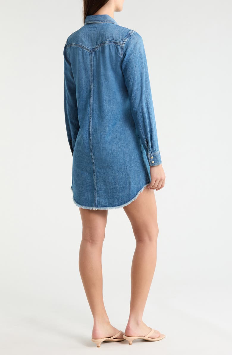 Lucky Brand Long Sleeve Denim Shirtdress, Alternate, color, Take Out Wash