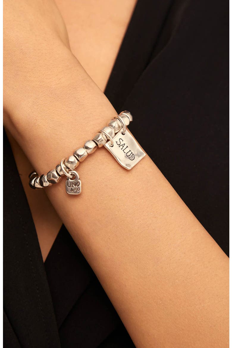 Sterling Silver Plated Bracelet, Alternate, color, Silver