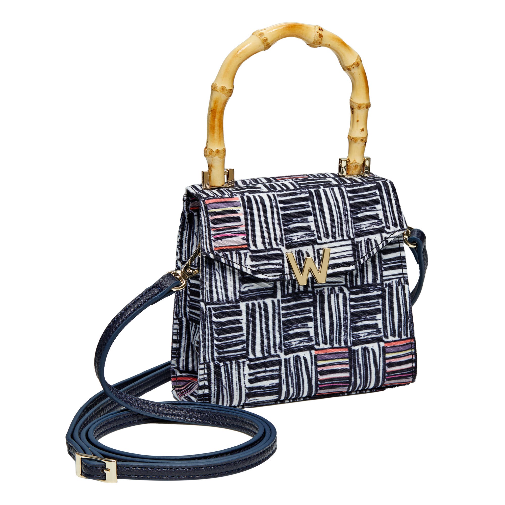 WOLF Evie Small Bag, Alternate, color, Eclectic Weave Black