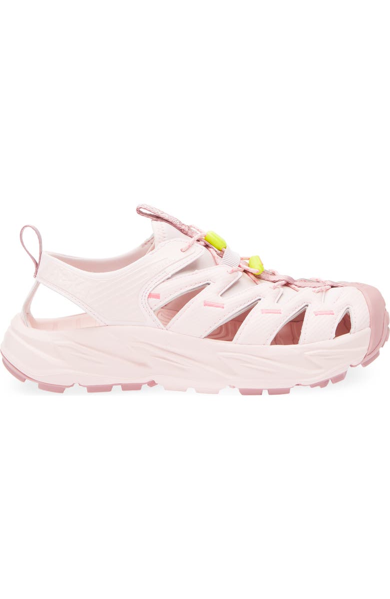 HOKA Hopara Hiking Sandal, Alternate, color, Rose Tea / Neon Rose
