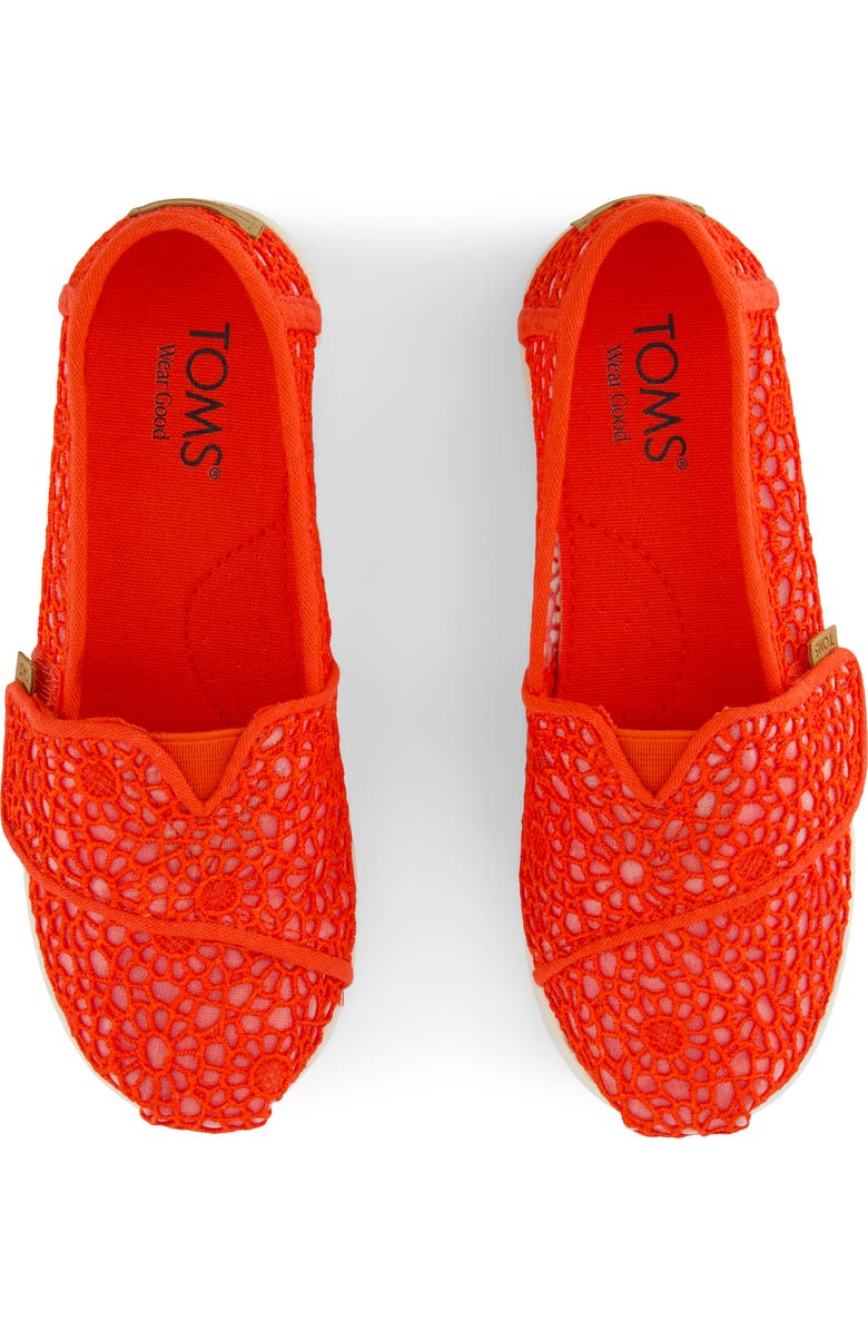 TOMS Alpargata Slip-On, Alternate, color, Red