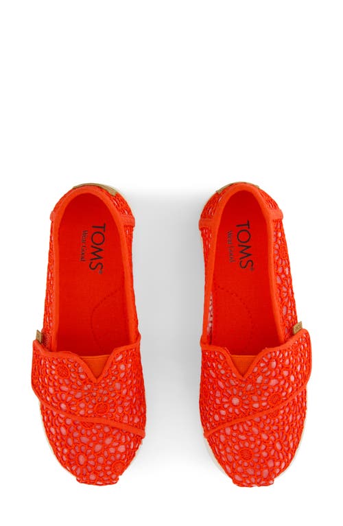 Toms Alpargata Slip-on In Bright Red