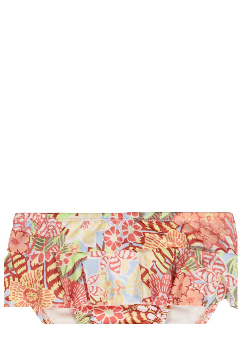 Kids' Rashguard Top & Bikini Bottoms Set, Alternate, color, CORAL
