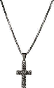 EYE CANDY LOS ANGELES Men's Elliot Cross Pendant Necklace