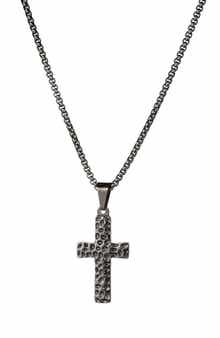 EYE CANDY LOS ANGELES Men's Elliot Cross Pendant Necklace