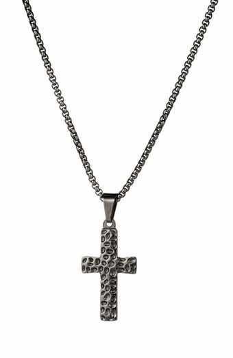 EYE CANDY LOS ANGELES Men's Elliot Cross Pendant Necklace