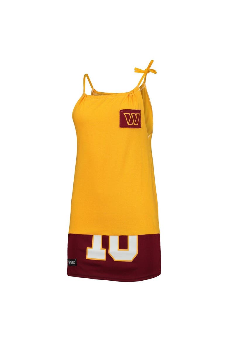 Women's Refried Apparel Gold Washington Commanders Sleeveless Tank Dress, Alternate, color, Gold