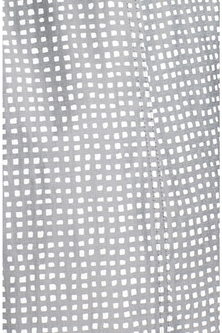 Gingham Print Hooded Trench Coat, Alternate, color, BLACK COMBO