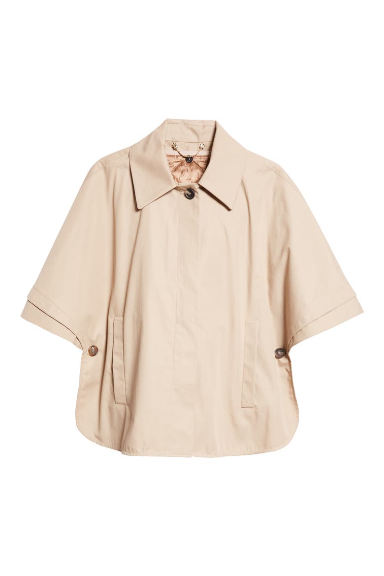 Parole Twill Crop Cape Jacket, Alternate, color, COLONIAL