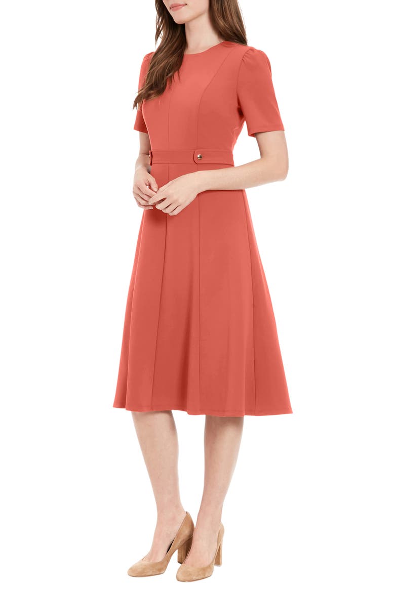 midi dress for short women Rihoas Button Front Puff Sleeve Loosely Fitted PHILOSOPHY BY REPUBLIC Women's Short