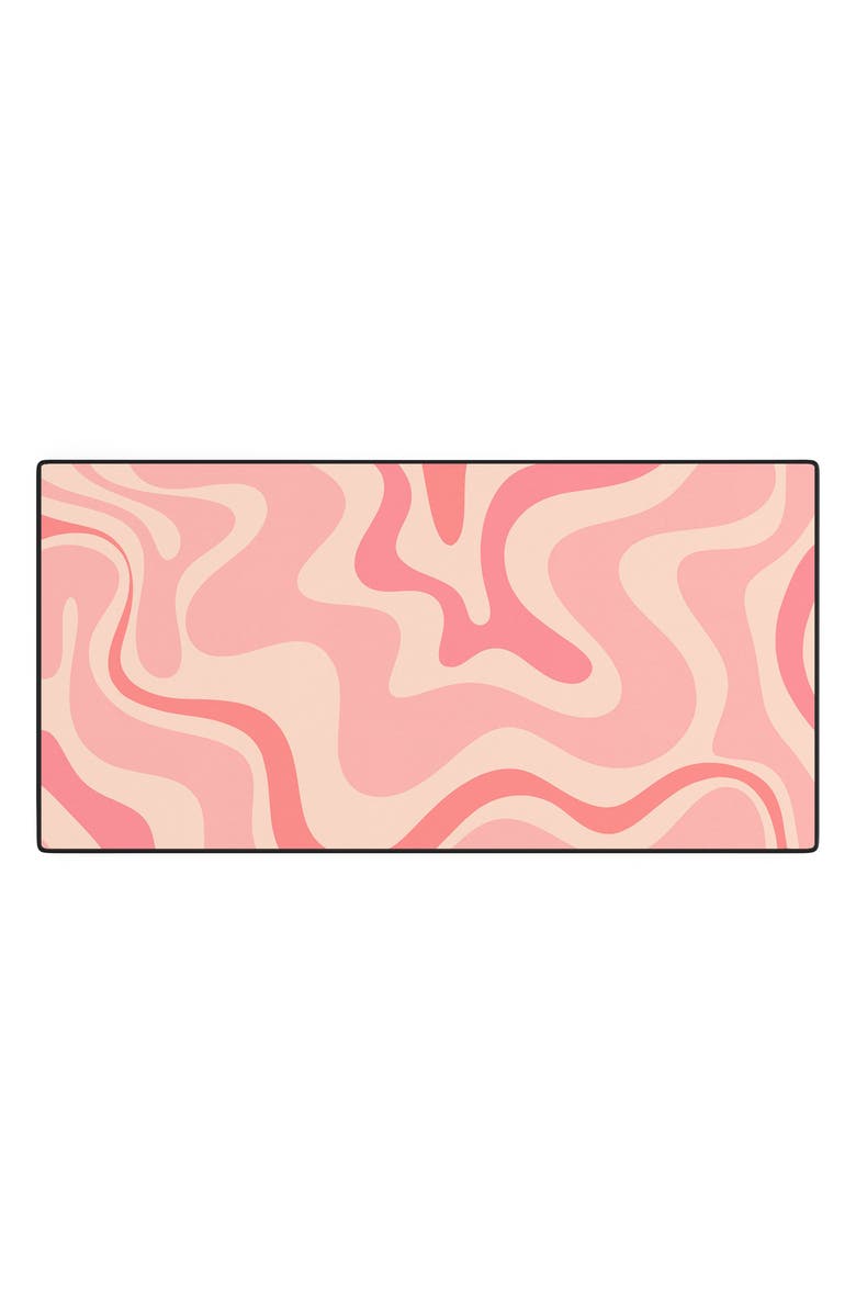 Deny Designs Kierkegaard Design Studio Liquid Desk Mat, Main, color, Orange