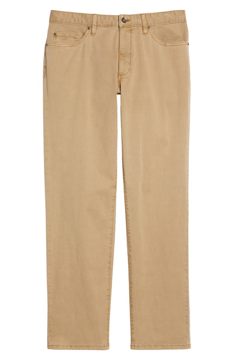 Treasure & Bond 5-Pocket Stretch Cotton Straight Leg Pants, Alternate, color, Tan Ermine