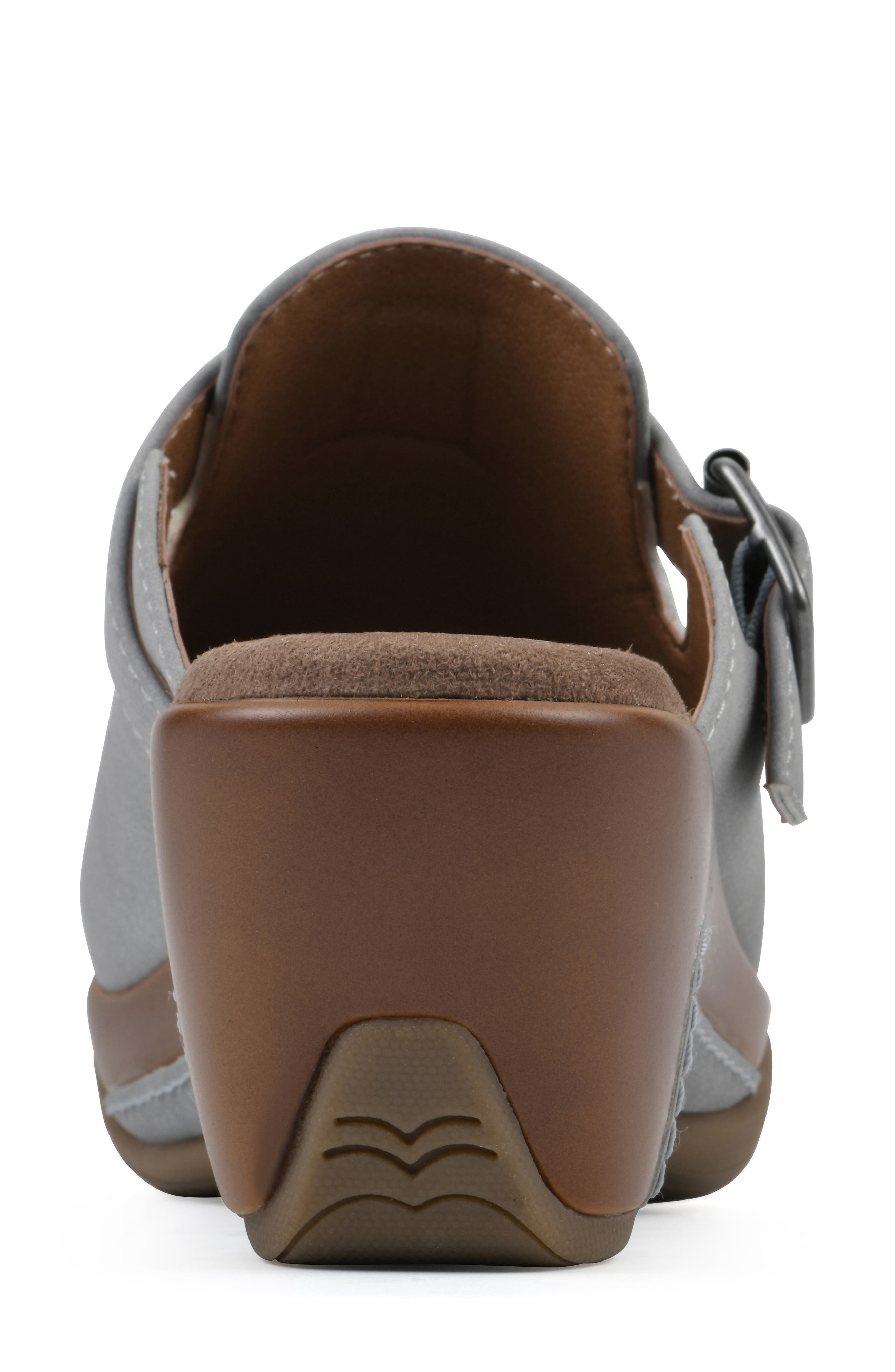 White Mountain Footwear Viewed Mule, Alternate, color, Dove Grey Smooth