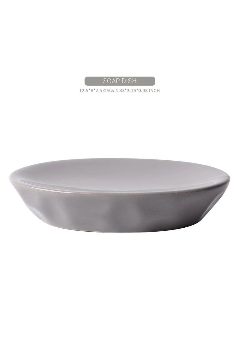 Bring Nature Inside Liquid Bathroom Set Recycled Eco-Clay, Alternate, color, Grey