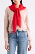 Nordstrom Brushed Wool & Cashmere Large Triangular Scarf