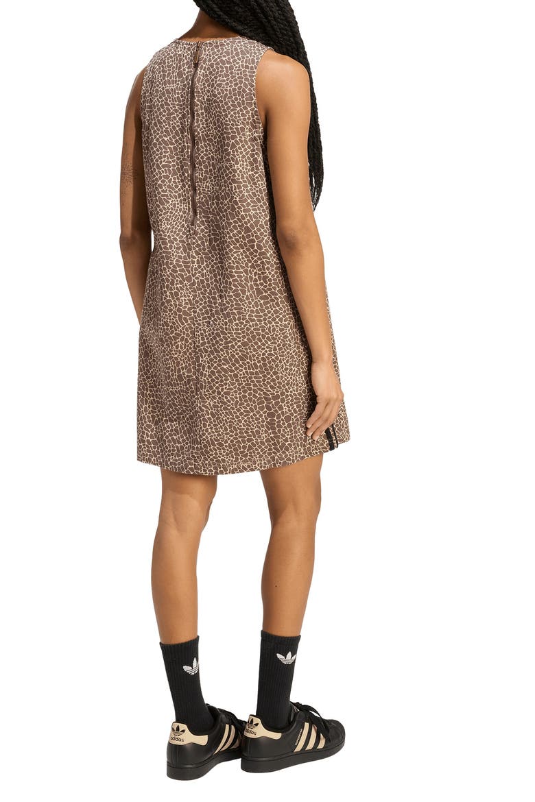 Animal Print Sleeveless Shift Dress, Alternate, color, EARTH STRATA/ STONE KHAKI