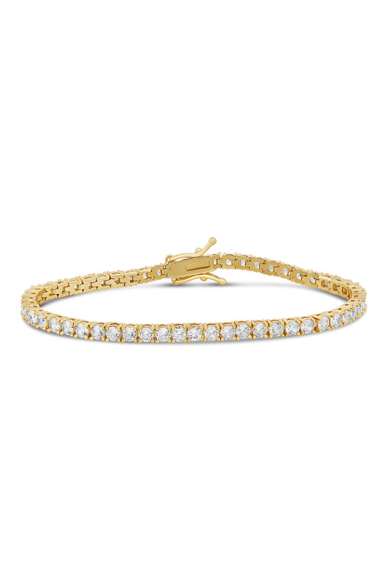 Cubic Zirconia Tennis Bracelet, Main, color, GOLD