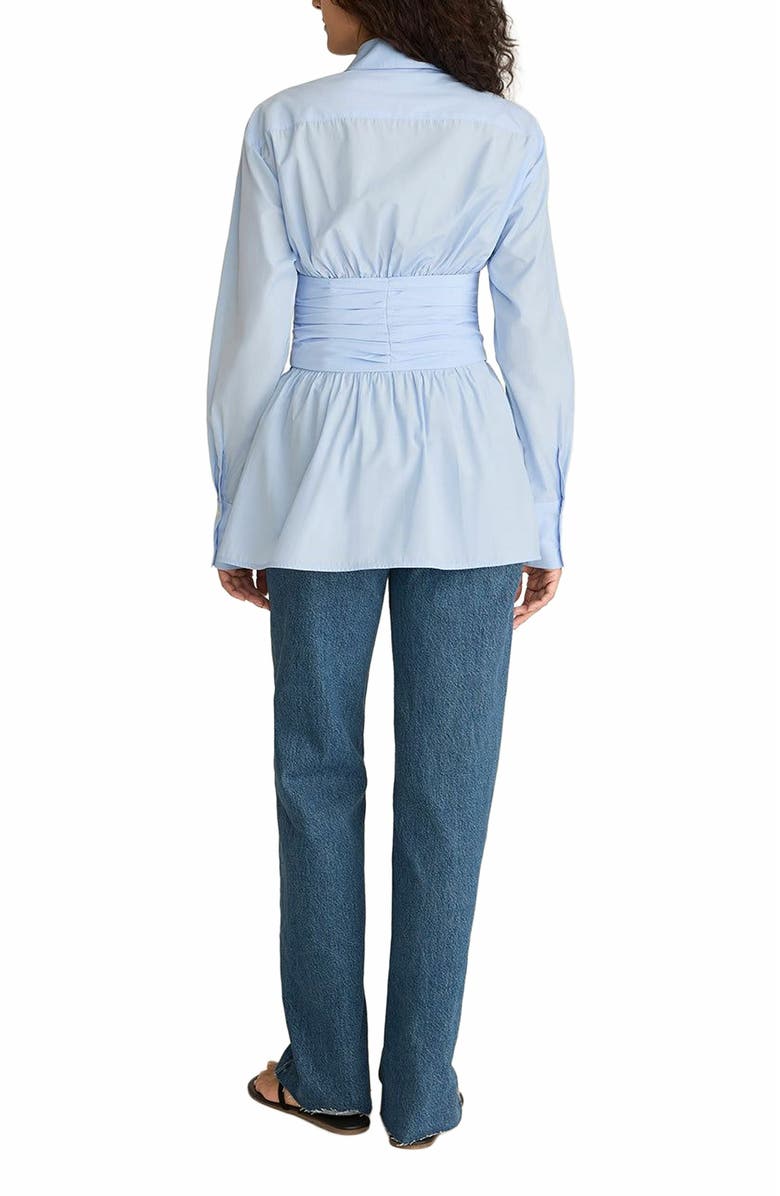 Rebecca Taylor Corseted Button Down, Alternate, color, Oxford