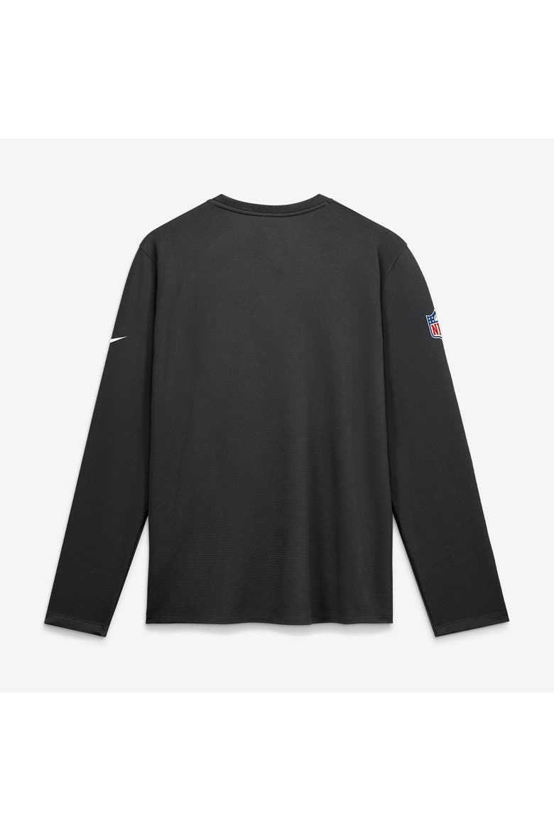 Men's Nike  Black Detroit Lions Sideline Coaches UV Dri-FIT Long Sleeve Shirt, Alternate, color, Black