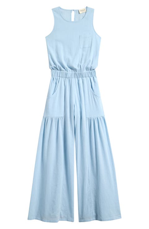 Kids' Cotton Gauze Jumpsuit (Big Kid)