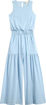 TENLY Kids' Cotton Gauze Jumpsuit