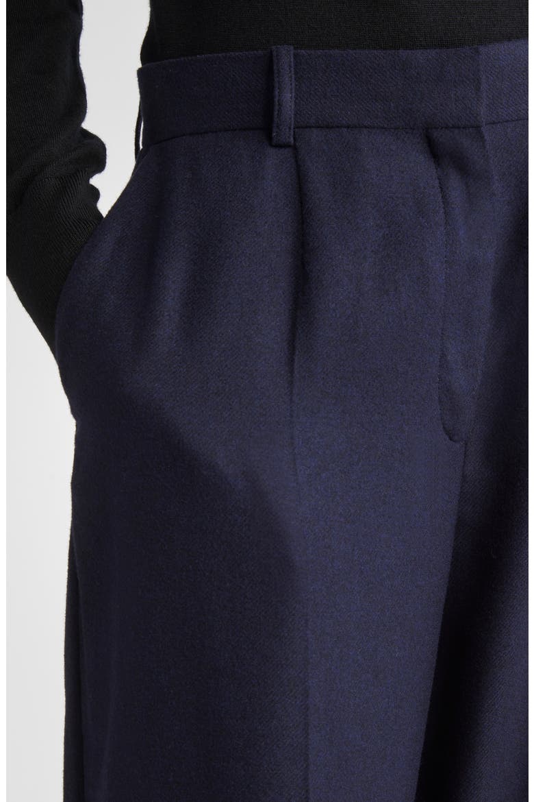 Flannel Straight Leg Pants, Alternate, color, NAVY